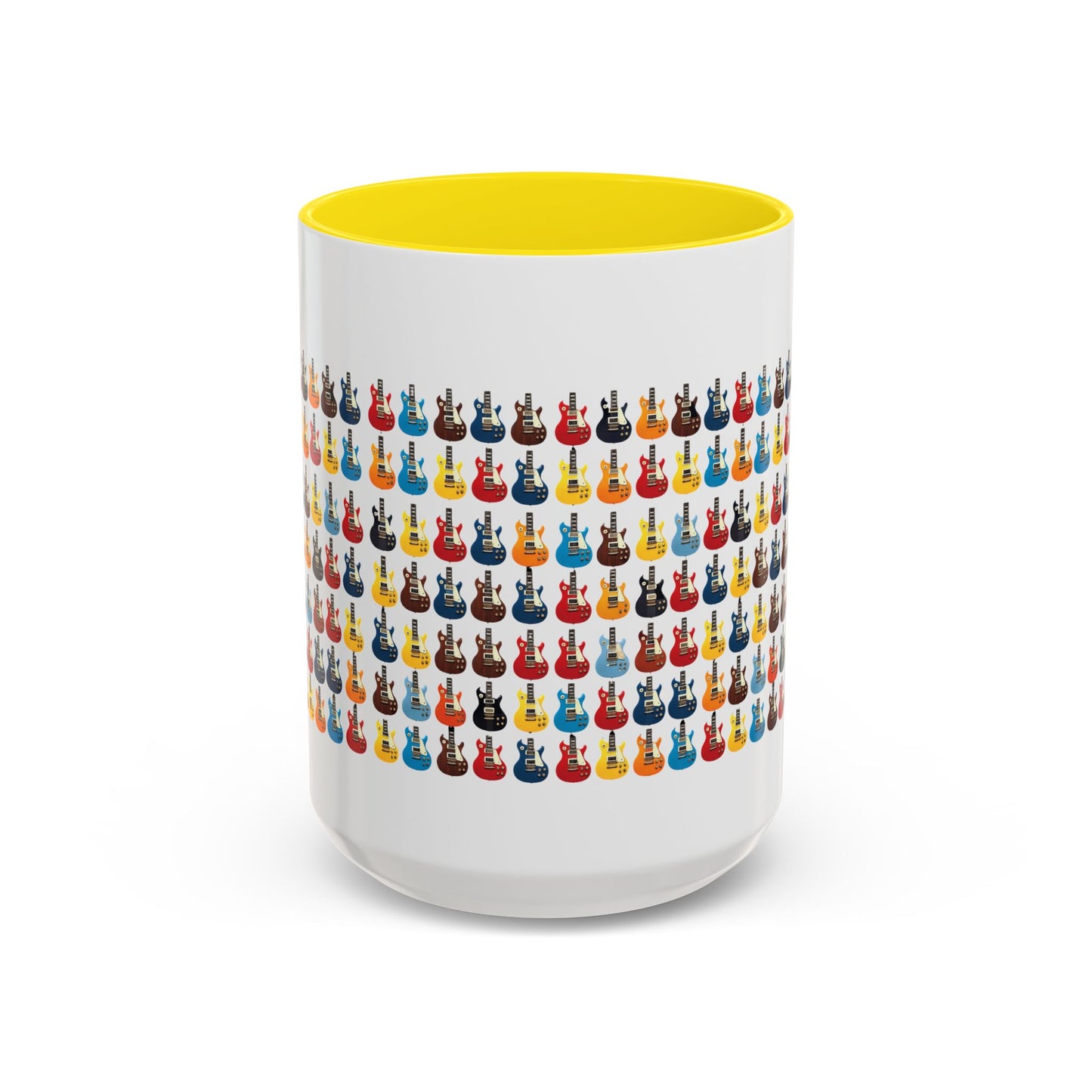 Coffee Mug - Wall of Guitars Design - Music Lover Gift