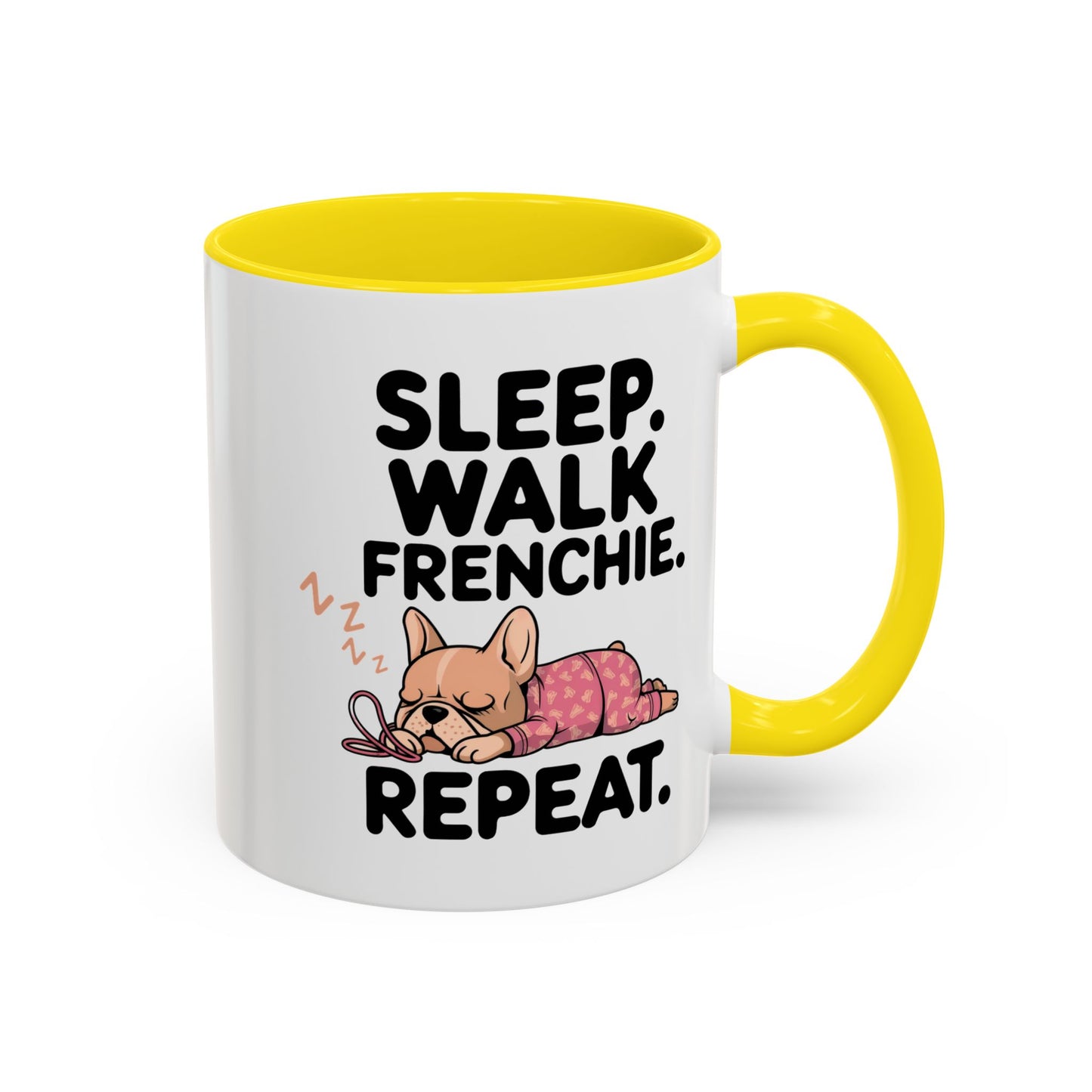 French Bulldog Coffee Mug with Cute Sleepy Design, Dog Lover Gift, Humorous Mug, Pet Owner Essentials, Frenchie Appreciation