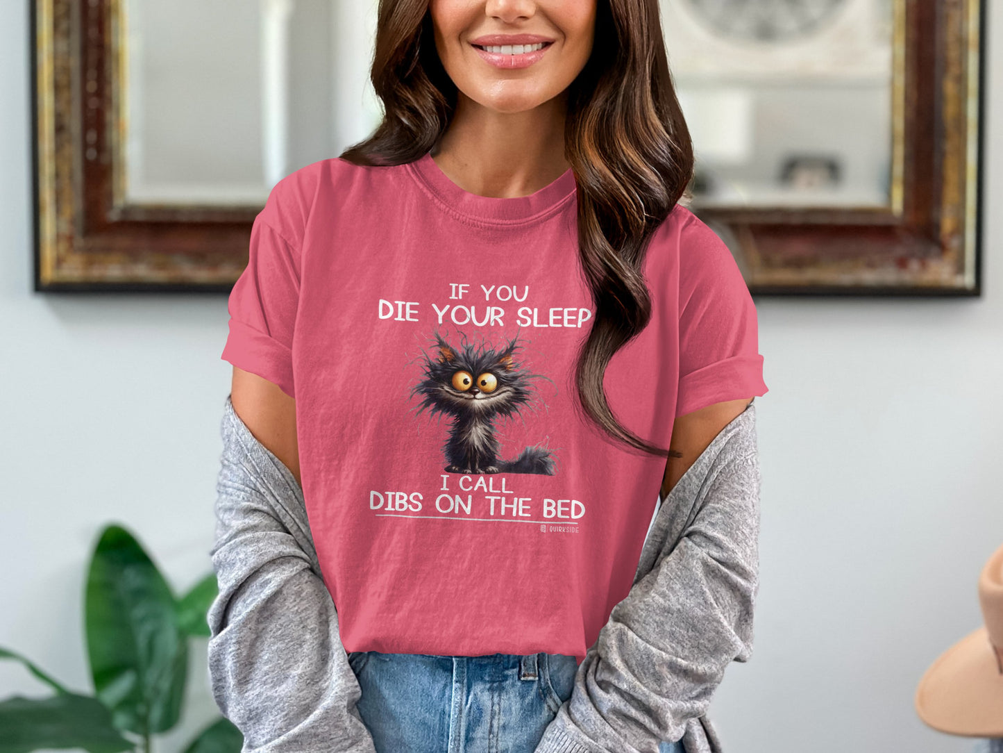 Crazy Cat Tee, Funny Cat Lover Shirt, Feline Fan Top, Cat Owner Gift, Cat Mom Shirt, Cat Dad Tee, Cat Lady Gift, Cat Print T-shirt