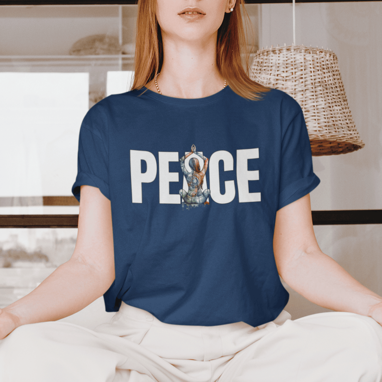 Peace Yoga Unisex T-shirt, Meditation Tee, Yoga Lover Gift, Mindfulness Shirt, Namaste Apparel