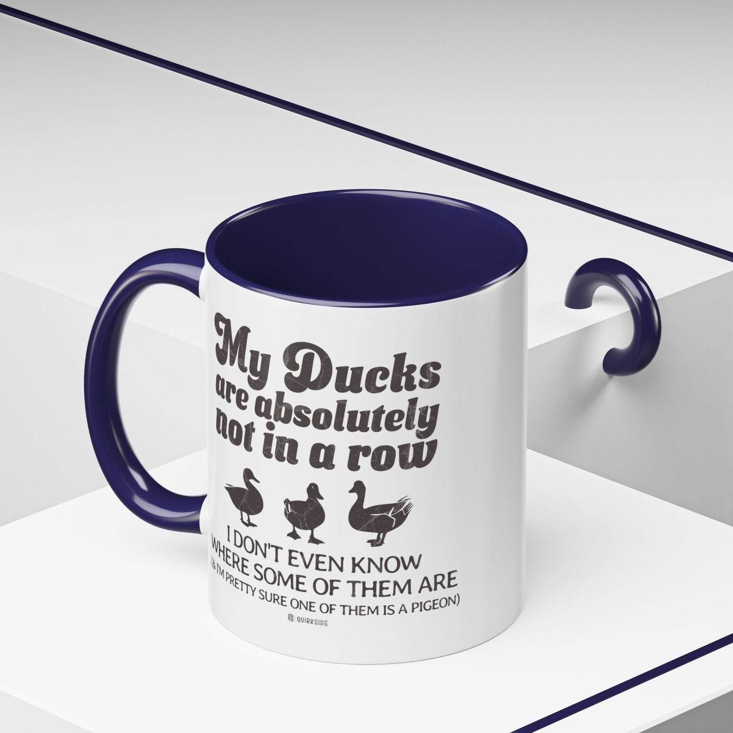 Humorous Accent Coffee Mug, Gift for Duck Lovers, Quirky Coffee Cup for Home or Office, Fun Mug for Birthdays, Funny Office Gift