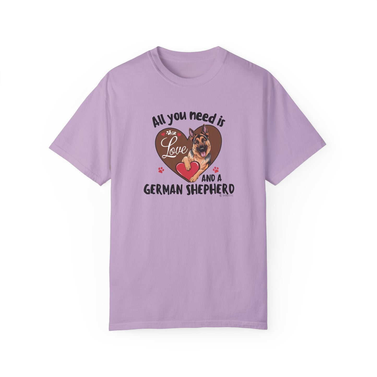 German Shepherd Dog Lover Unisex Garment-Dyed T-shirt, Parent Gift, Funny Dog Tee, Dog Mom Shirt, Gift for Dog Lovers