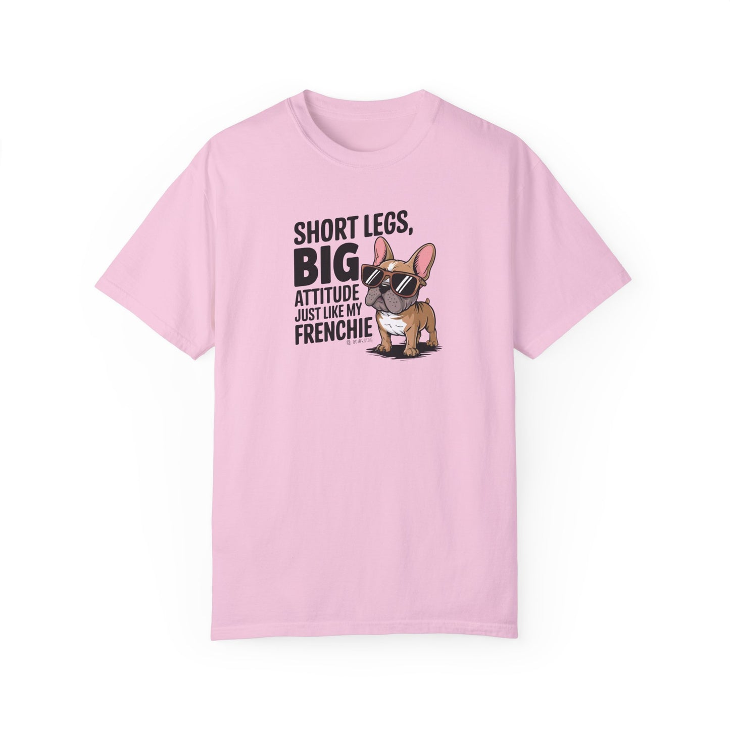 French Bulldog Lover Unisex Garment-Dyed T-shirt, Dog Parent Tee, Cute Bulldog Shirt, Pet Lover Top, Animal Graphic Tee