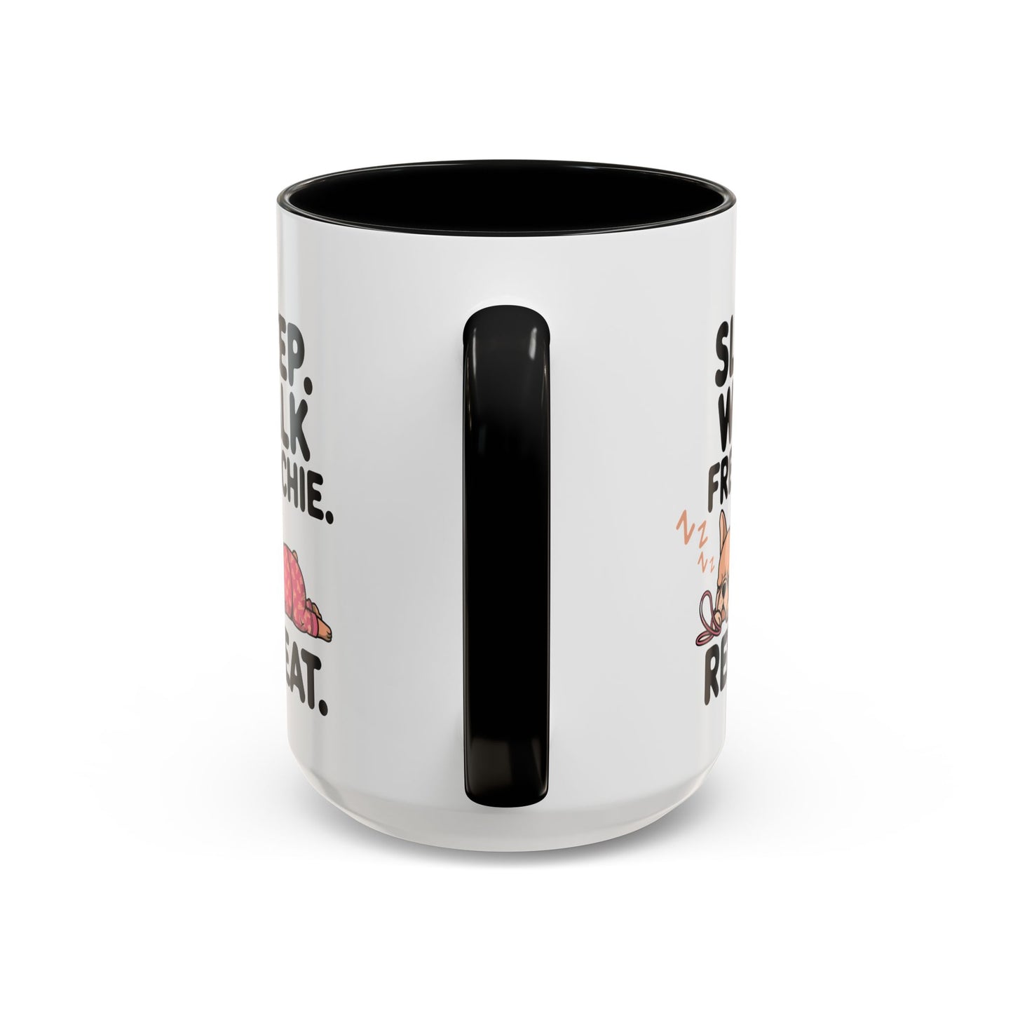 French Bulldog Coffee Mug with Cute Sleepy Design, Dog Lover Gift, Humorous Mug, Pet Owner Essentials, Frenchie Appreciation