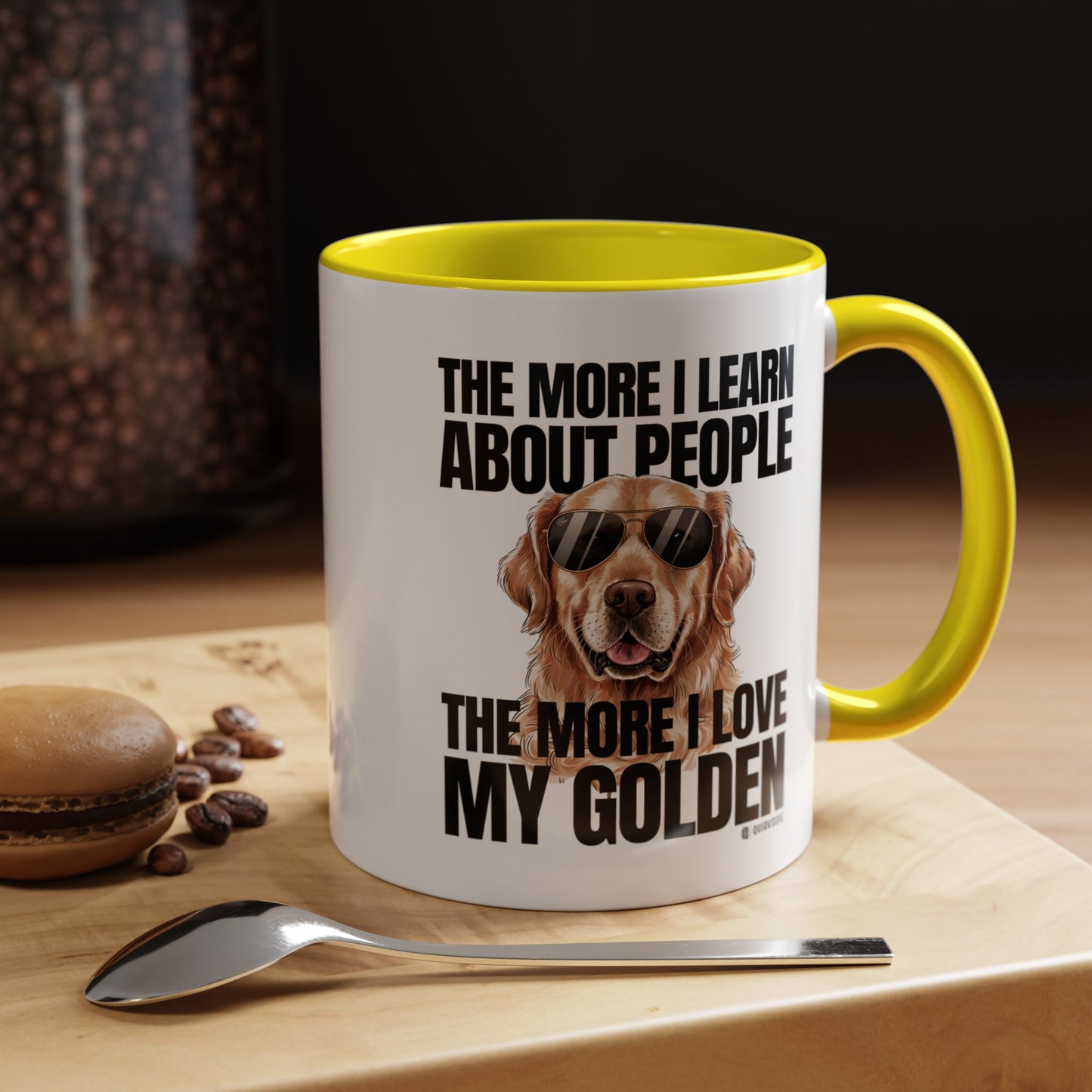 Golden Retriever Love Coffee Mug - Funny Dog Mug, Pet Owner Gift, Personalized Mug, Animal Lover Gift, Birthday Gift