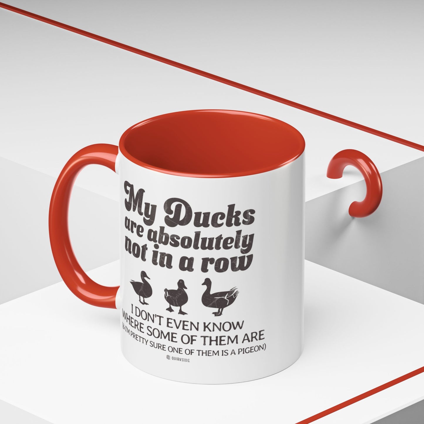 Humorous Accent Coffee Mug, Gift for Duck Lovers, Quirky Coffee Cup for Home or Office, Fun Mug for Birthdays, Funny Office Gift