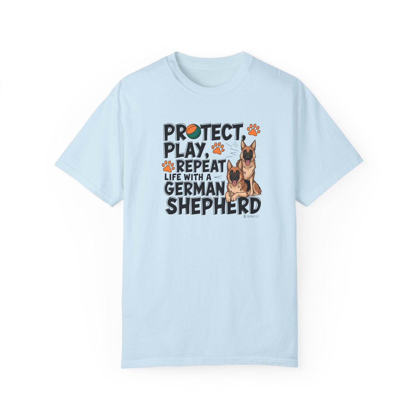 German Shepherd Dog Lover Unisex Garment-Dyed T-shirt, Parent Gift, Funny Dog Tee, Dog Mom Shirt, Gift for Dog Lovers
