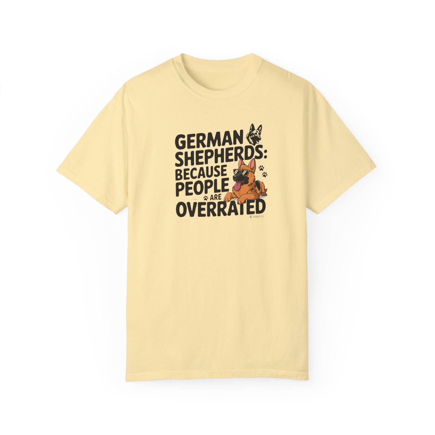 German Shepherd Dog Lover Unisex Garment-Dyed T-shirt, Parent Gift, Funny Dog Tee, Dog Mom Shirt, Gift for Dog Lovers