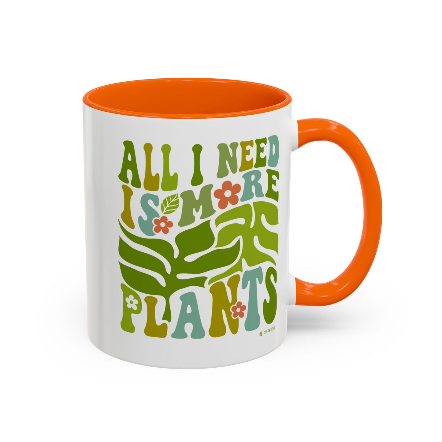 Botanical Coffee Mug - All I Need is More Plants, Plant Lover Gift, Home Decor, Gardening Mug, Eco-Friendly Coffee Cup