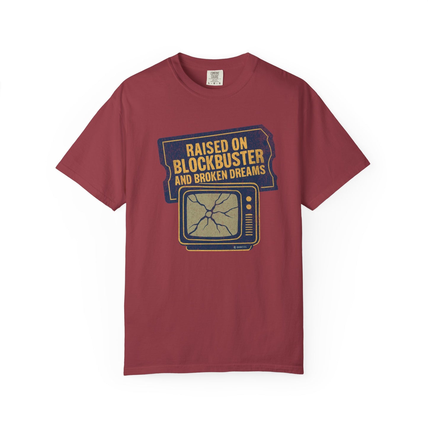 Raised on Blockbuster T-Shirt, Funny Unisex Tee, Gift for Millennials, Casual Wear, Humor Shirt, Relaxed Fit T-Shirt