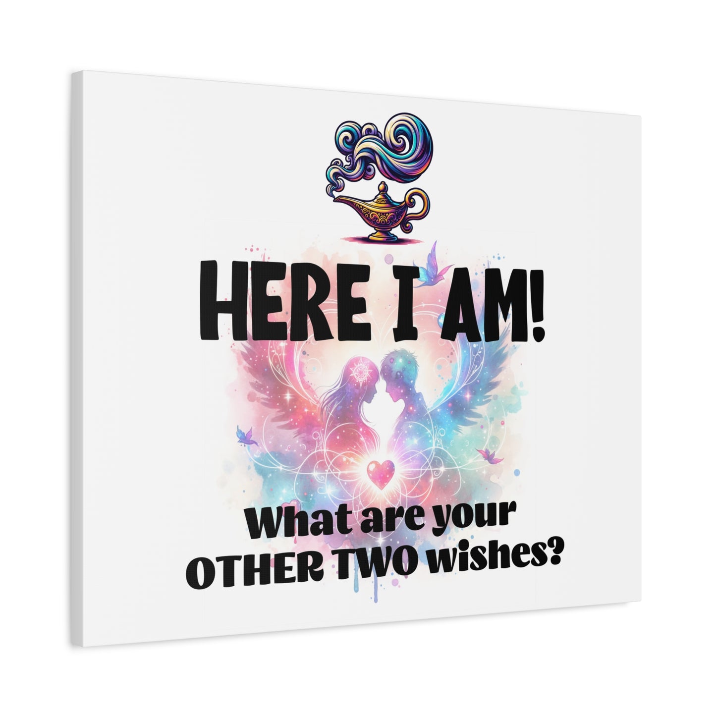 Canvas Wall Art - Romantic Wishes Print, Personalized Gift, Home Decor, Inspirational Art, Wedding Gift