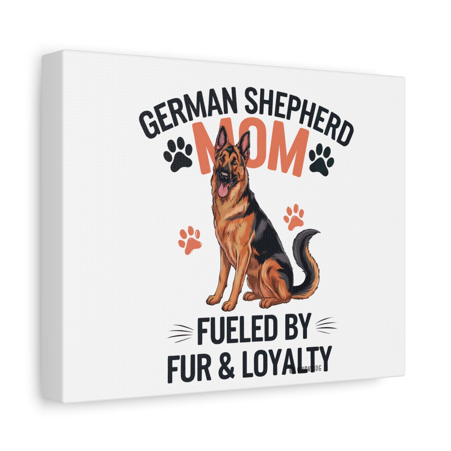 German Shepherd Mom Canvas Wall Art, Dog Lover Decor, Pet Owner Gift, Home Sweet Home Art, Animal Lover Wall Decor