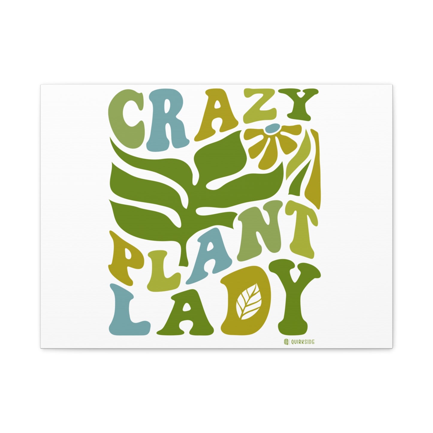 Matte Canvas Art - Crazy Plant Lady Wall Decor, Indoor Plant Lover Gift, Boho Home Accessories, Greenery Wall Art, Housewarming Present