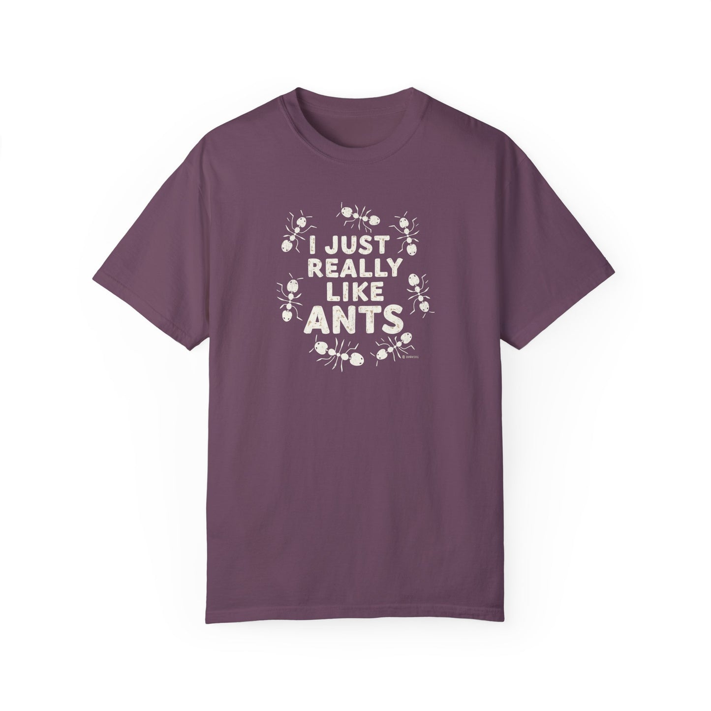 Funny Ant Lover Unisex Garment-Dyed T-shirt, Ant Enthusiast Gift, Insect Humor Tee, Ant Colony Shirt, Bug Lover Top