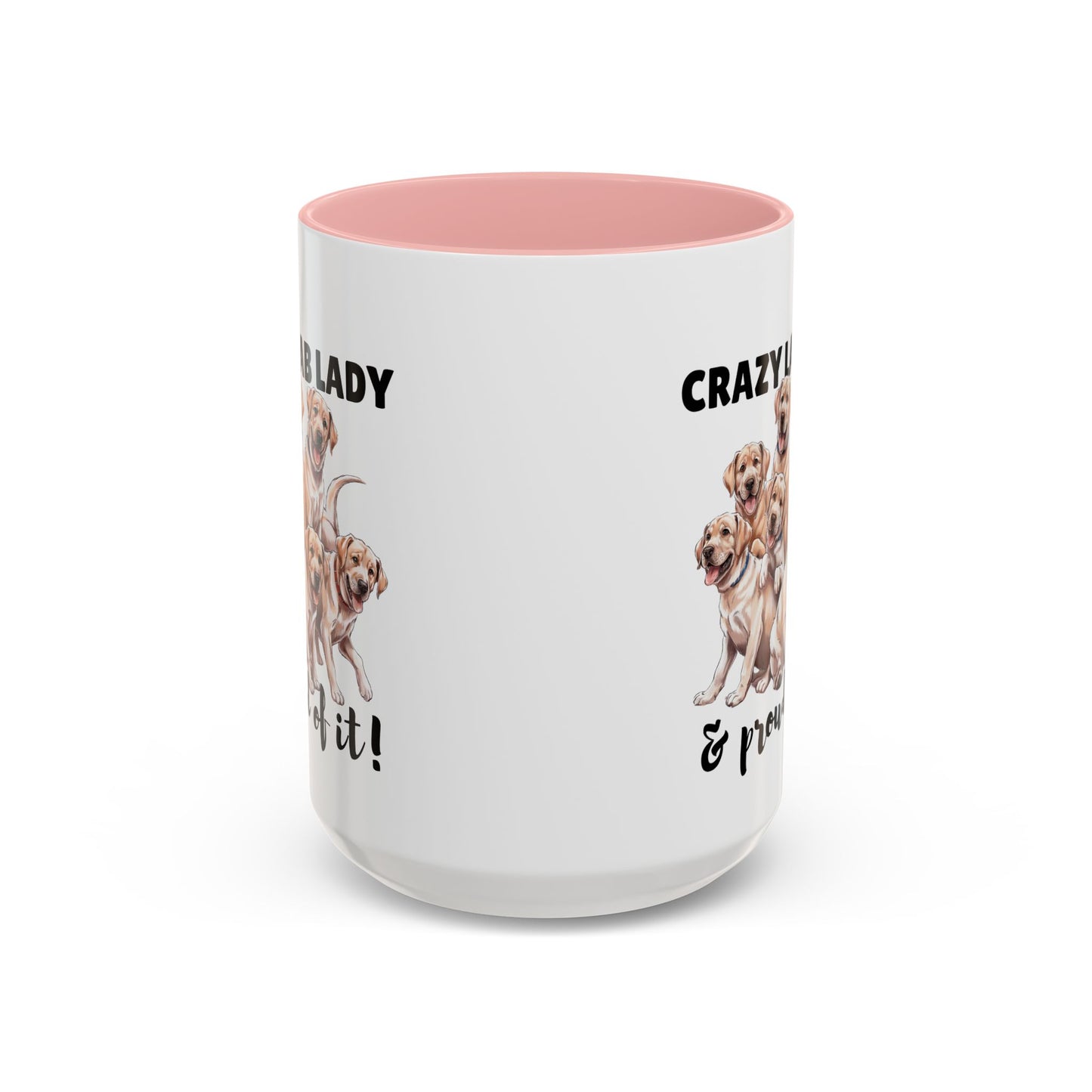 Crazy Lab Lady Coffee Mug - Dog Lover Gift, Pet Mom Mug, Funny Lab Dog Mug, Coffee Cup for Dog Owners, Animal Lover's Accessories