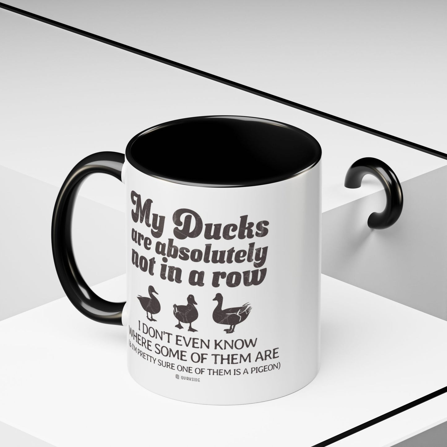 Humorous Accent Coffee Mug, Gift for Duck Lovers, Quirky Coffee Cup for Home or Office, Fun Mug for Birthdays, Funny Office Gift