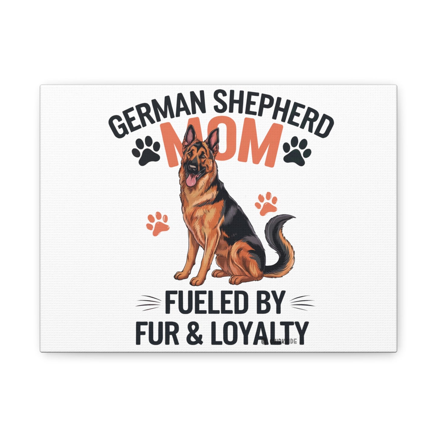 German Shepherd Mom Canvas Wall Art, Dog Lover Decor, Pet Owner Gift, Home Sweet Home Art, Animal Lover Wall Decor
