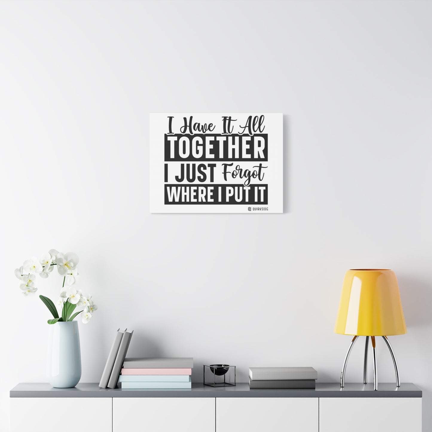 Humorous Wall Art Canvas, Fun Home Decor, Gift for Friends, Quirky Art Print, Motivational Canvas