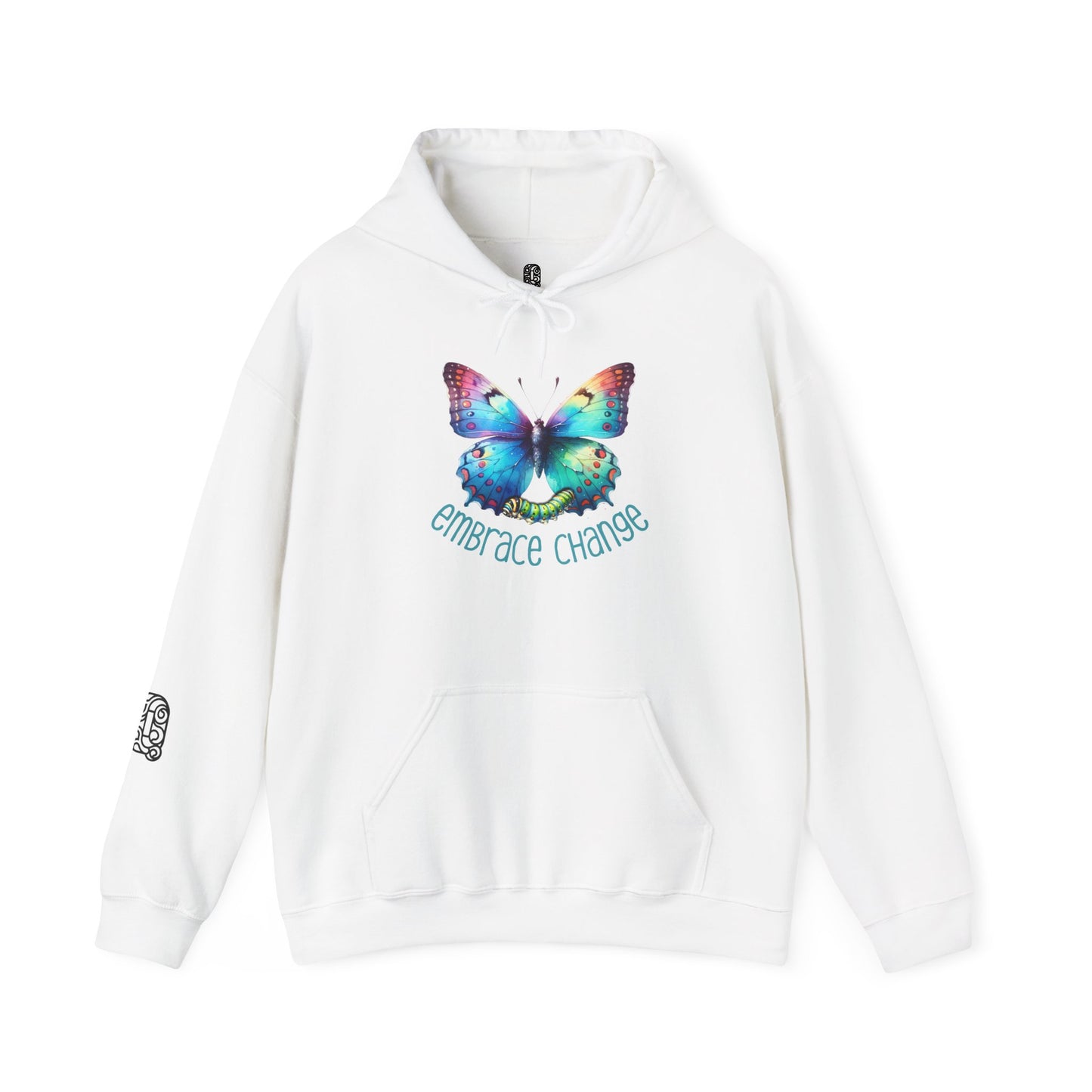 Butterfly Transformation Hoodie, Inspirational Change Sweatshirt, Metamorphosis Quote Jumper, Growth Encouragement Pullover, Positive - Quirkside Creations