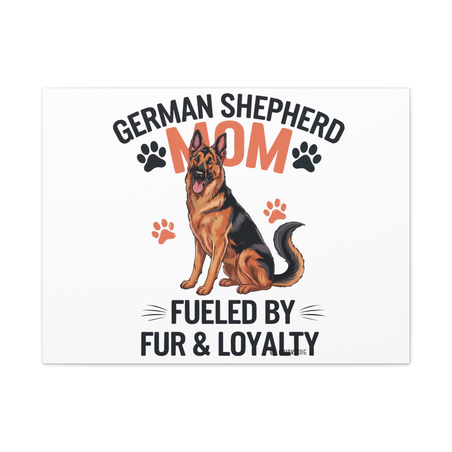 German Shepherd Mom Canvas Wall Art, Dog Lover Decor, Pet Owner Gift, Home Sweet Home Art, Animal Lover Wall Decor