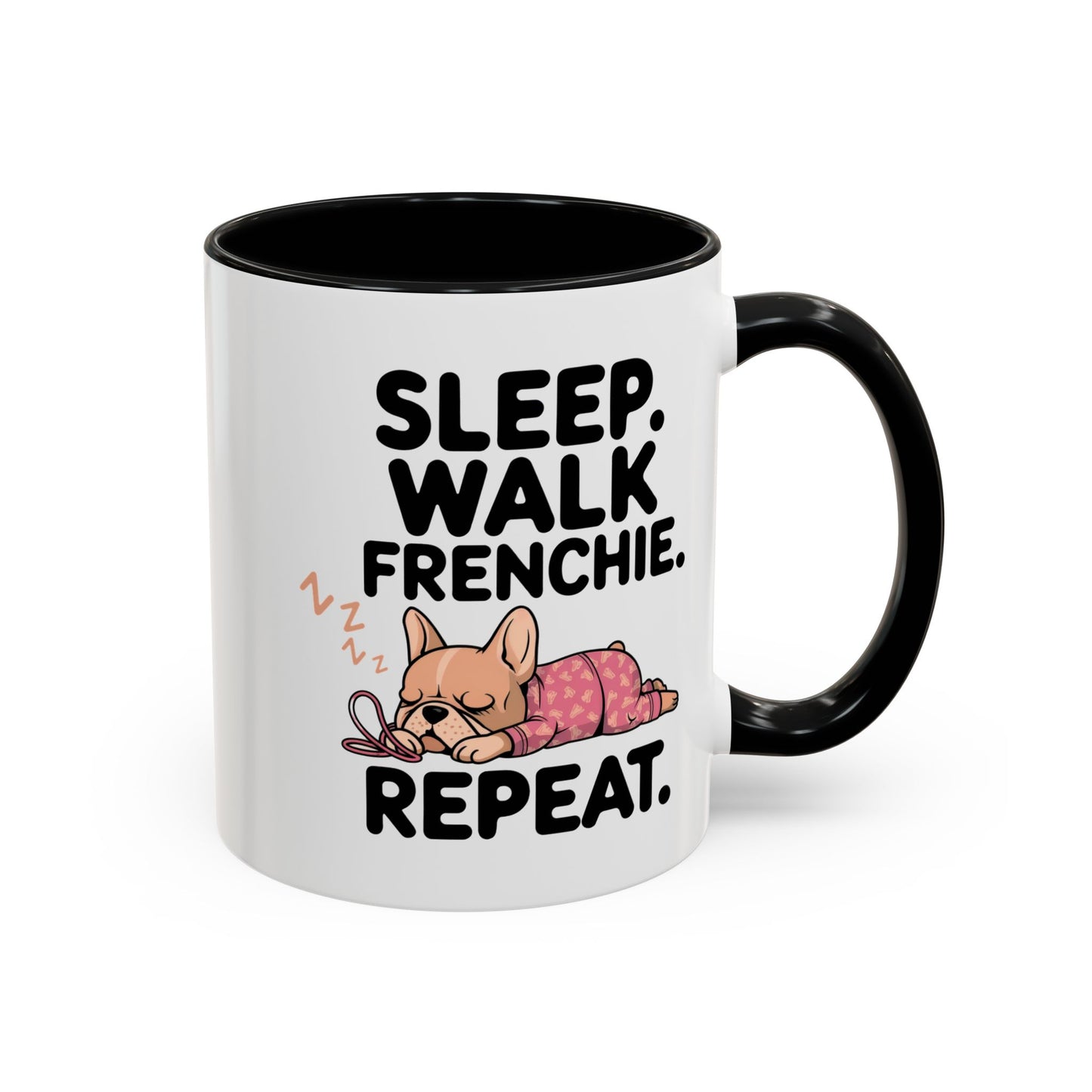 French Bulldog Coffee Mug with Cute Sleepy Design, Dog Lover Gift, Humorous Mug, Pet Owner Essentials, Frenchie Appreciation
