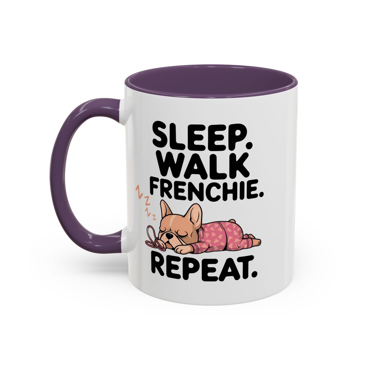 French Bulldog Coffee Mug with Cute Sleepy Design, Dog Lover Gift, Humorous Mug, Pet Owner Essentials, Frenchie Appreciation