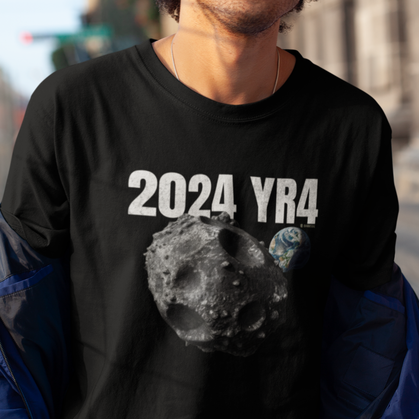 Asteroid Apocalypse Unisex T-shirt, Funny Space Shirt, Quirky Astronomical Tee, Armageddon Top, Unique Astronomy Clothing