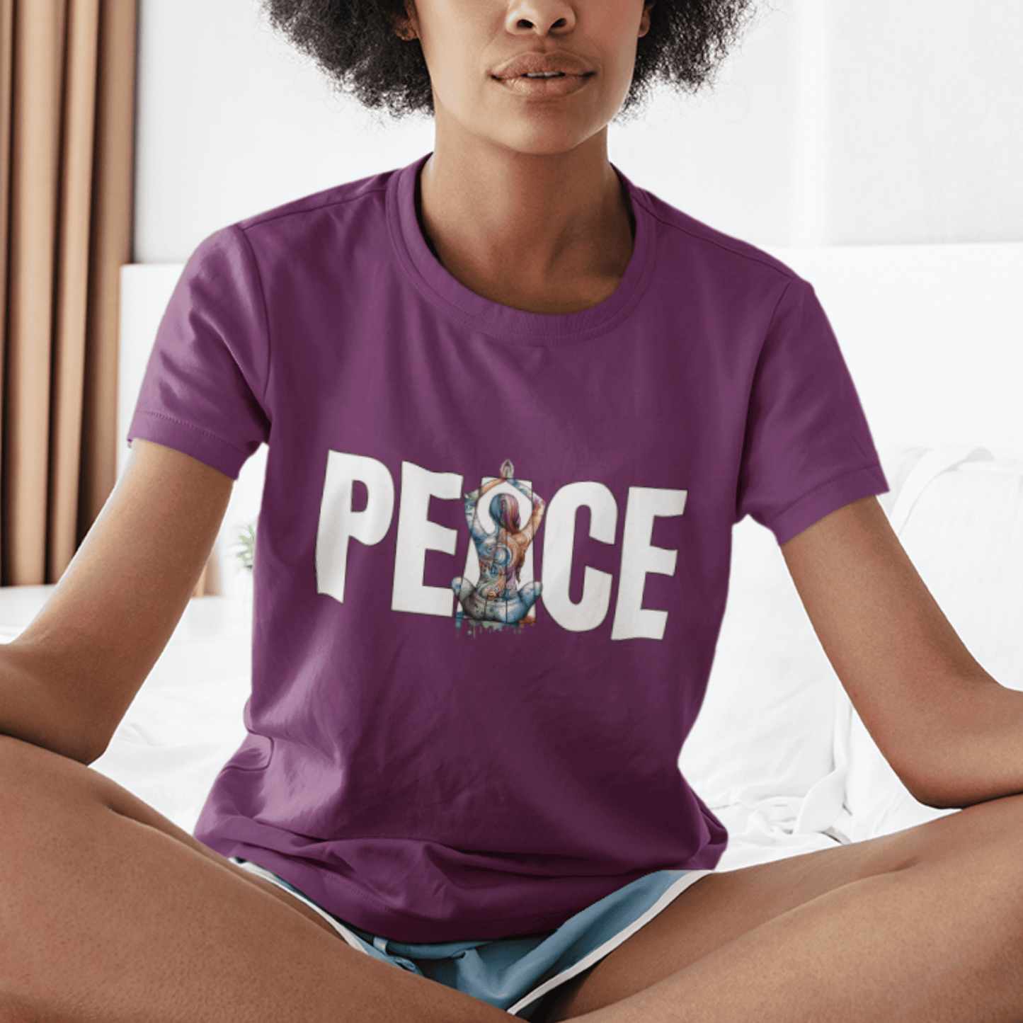Peace Yoga Unisex T-shirt, Meditation Tee, Yoga Lover Gift, Mindfulness Shirt, Namaste Apparel