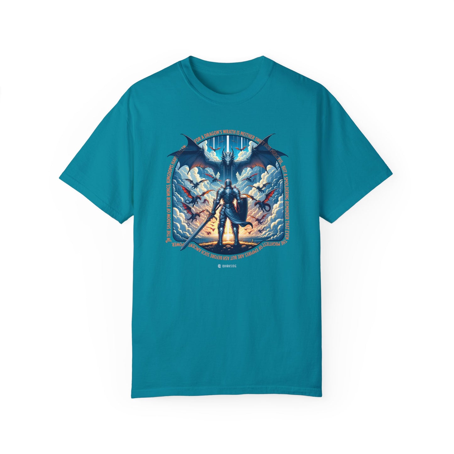 Dragon Lover Unisex T-shirt, Mythical Creature Tee, Fantasy Dragon Shirt, Fire Breathing Beast Top, Mystical Reptile Apparel - Quirkside Creations