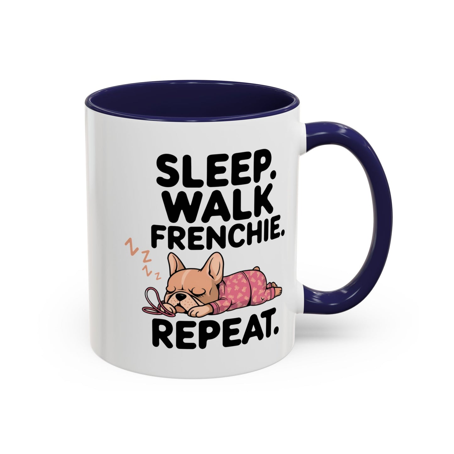 French Bulldog Coffee Mug with Cute Sleepy Design, Dog Lover Gift, Humorous Mug, Pet Owner Essentials, Frenchie Appreciation