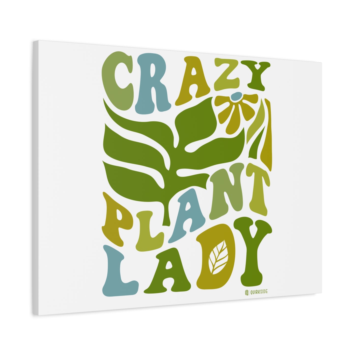 Matte Canvas Art - Crazy Plant Lady Wall Decor, Indoor Plant Lover Gift, Boho Home Accessories, Greenery Wall Art, Housewarming Present