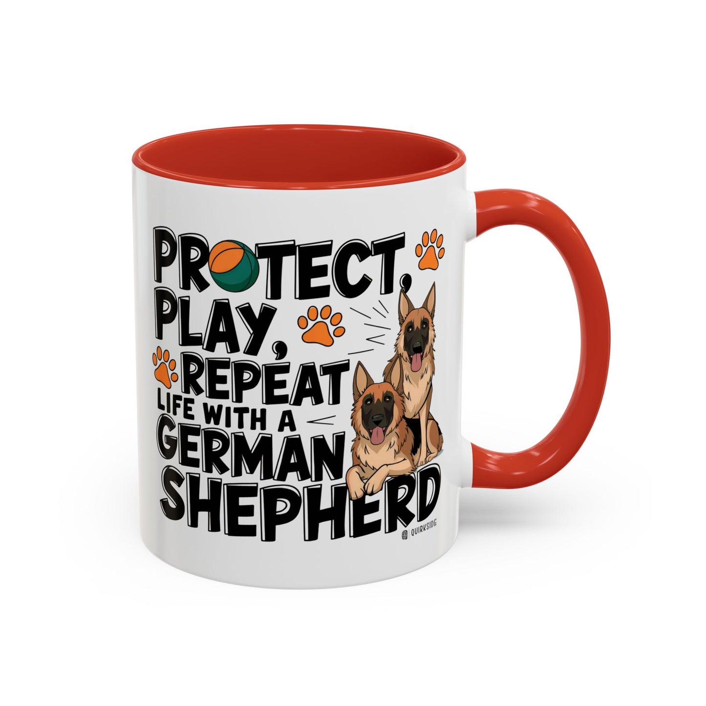 German Shepherd Lover's Accent Coffee Mug - Perfect Gift for Dog Owners, Pet Lovers, Birthdays, Holidays, Home Decor