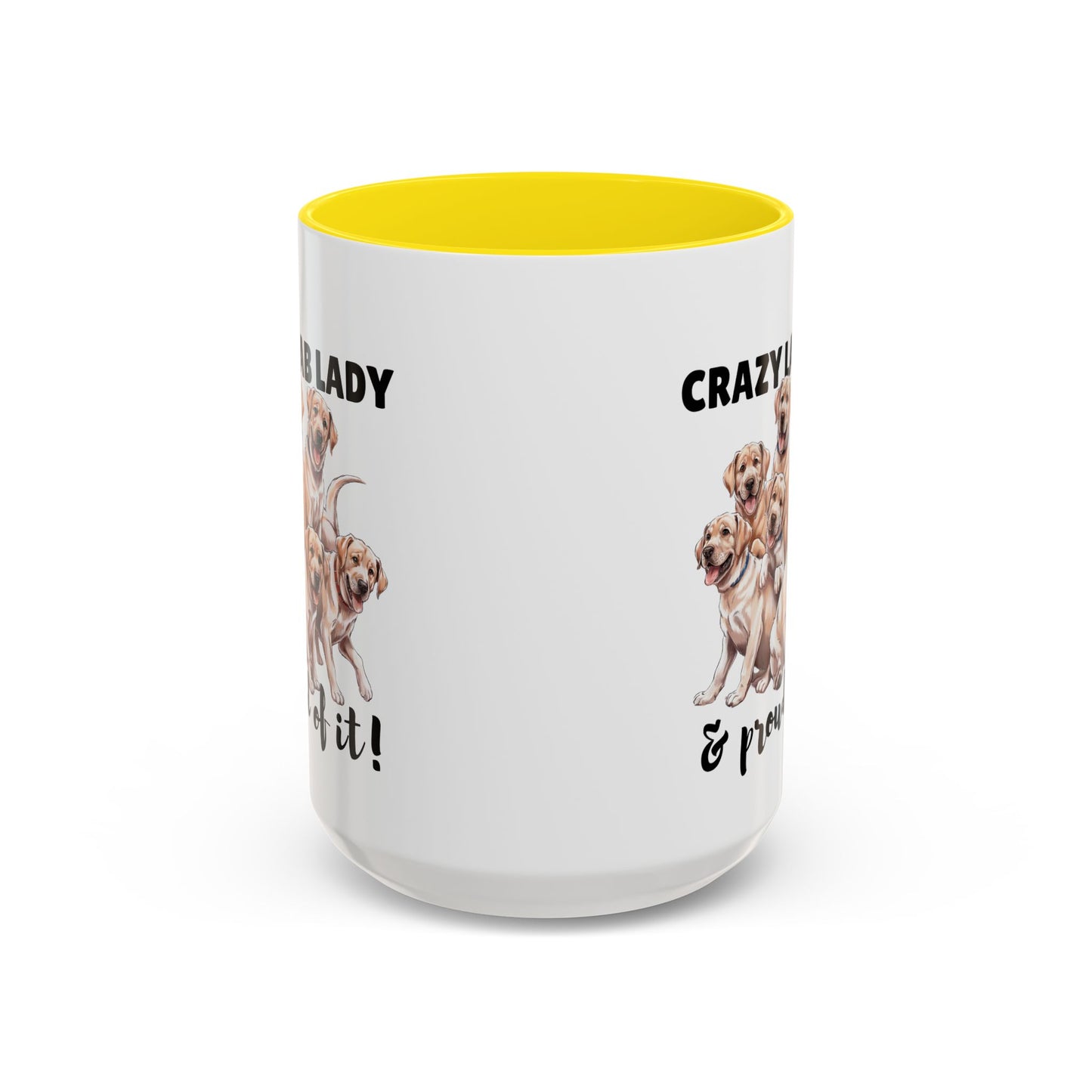 Crazy Lab Lady Coffee Mug - Dog Lover Gift, Pet Mom Mug, Funny Lab Dog Mug, Coffee Cup for Dog Owners, Animal Lover's Accessories