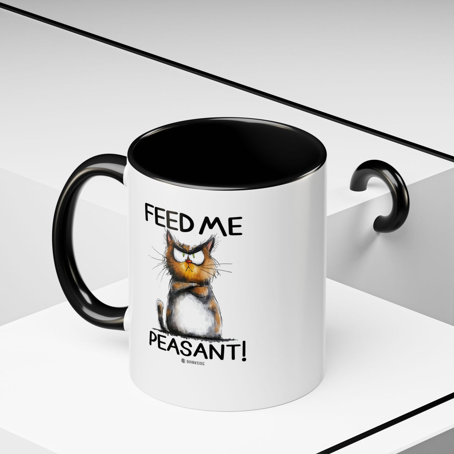 Sassy Cat Accent Coffee Mug | Funny Gift for Cat Lovers | Cute Home Coffee Mug | Unique Cat Mom Present | 11oz & 15oz Available