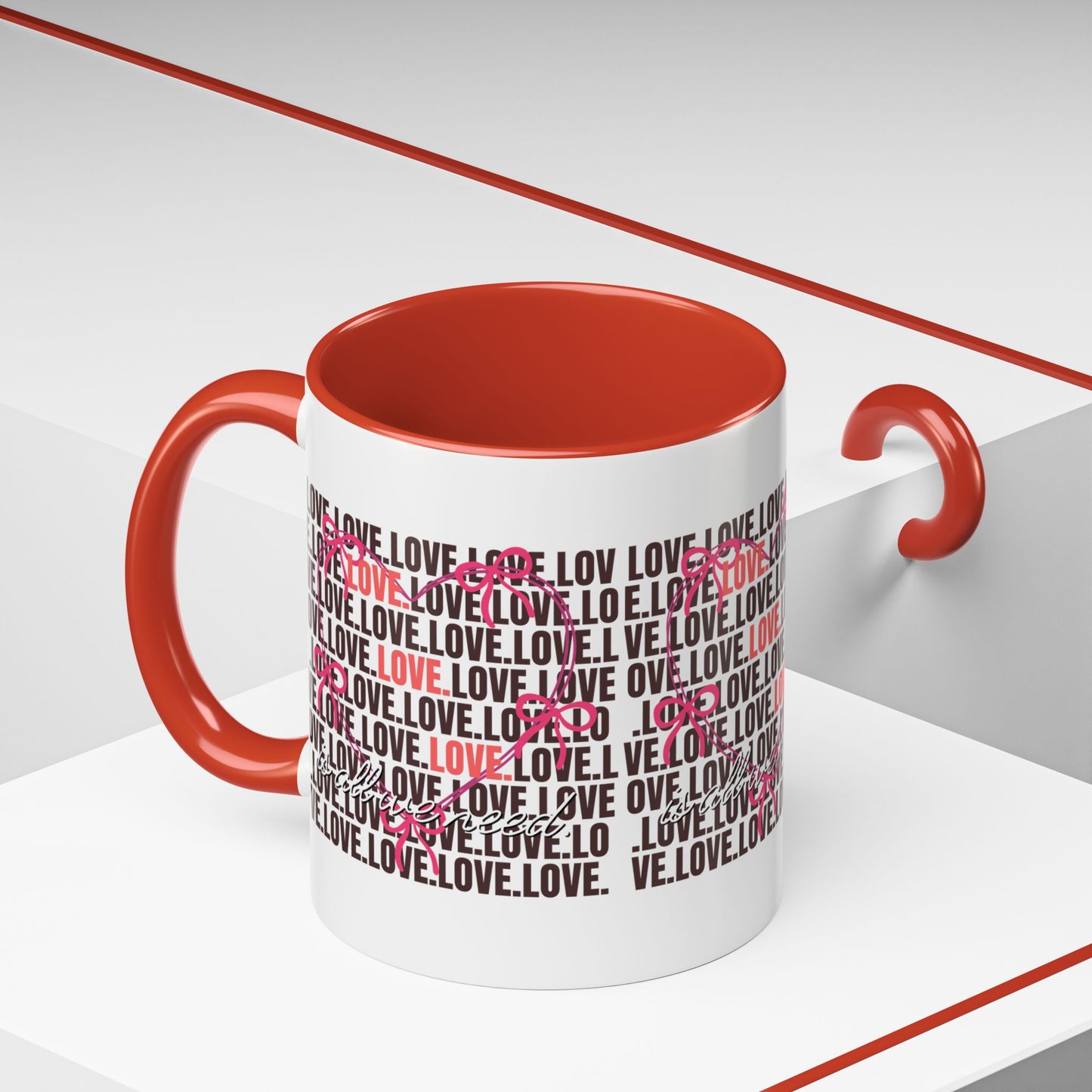 Romantic Love Coffee Mug - Perfect Gift for Anniversary, Valentine's Day, Wedding, Love-Themed Decor, Ceramic Drinkware