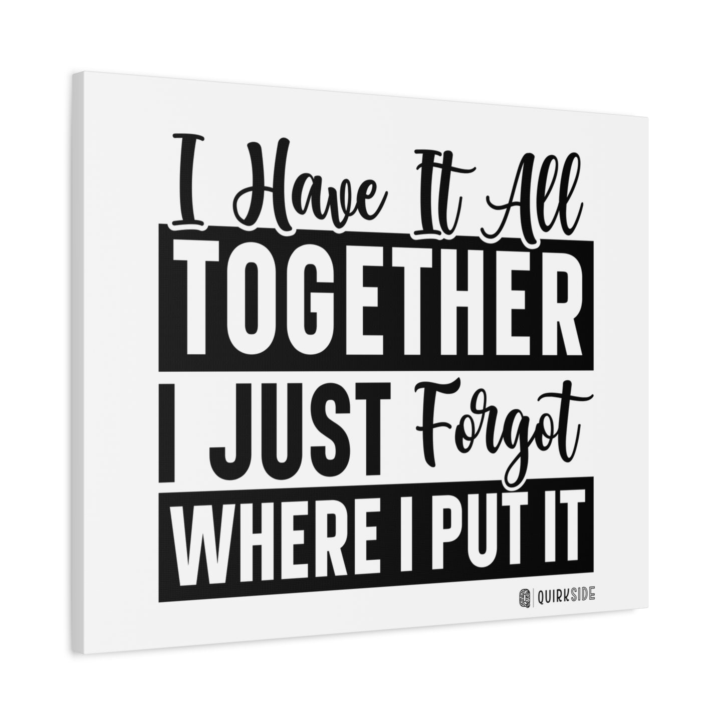 Humorous Wall Art Canvas, Fun Home Decor, Gift for Friends, Quirky Art Print, Motivational Canvas