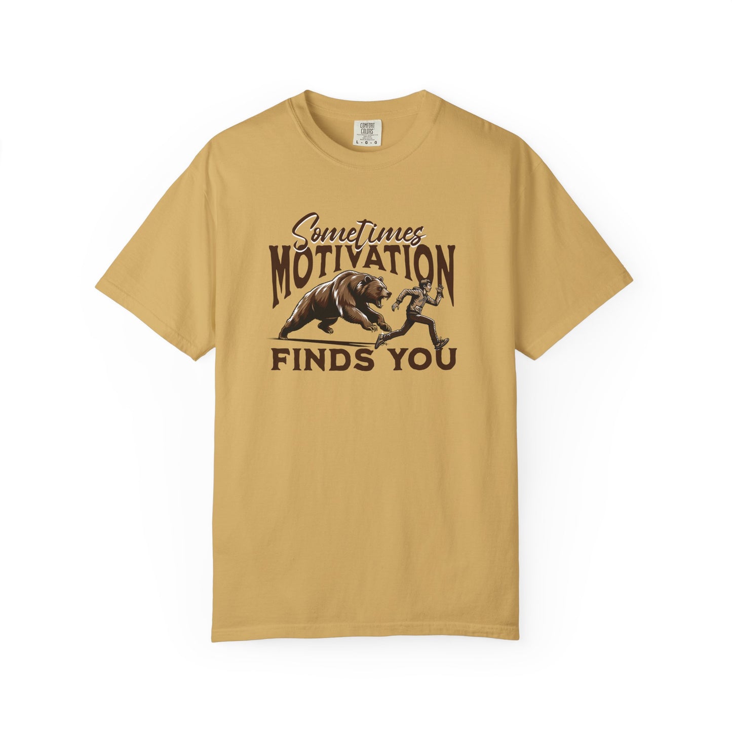 Funny Running Motivation Unisex T-shirt, Bear Chasing Humor Tee, Workout Inspiration Shirt, Fitness Apparel, Running Gift