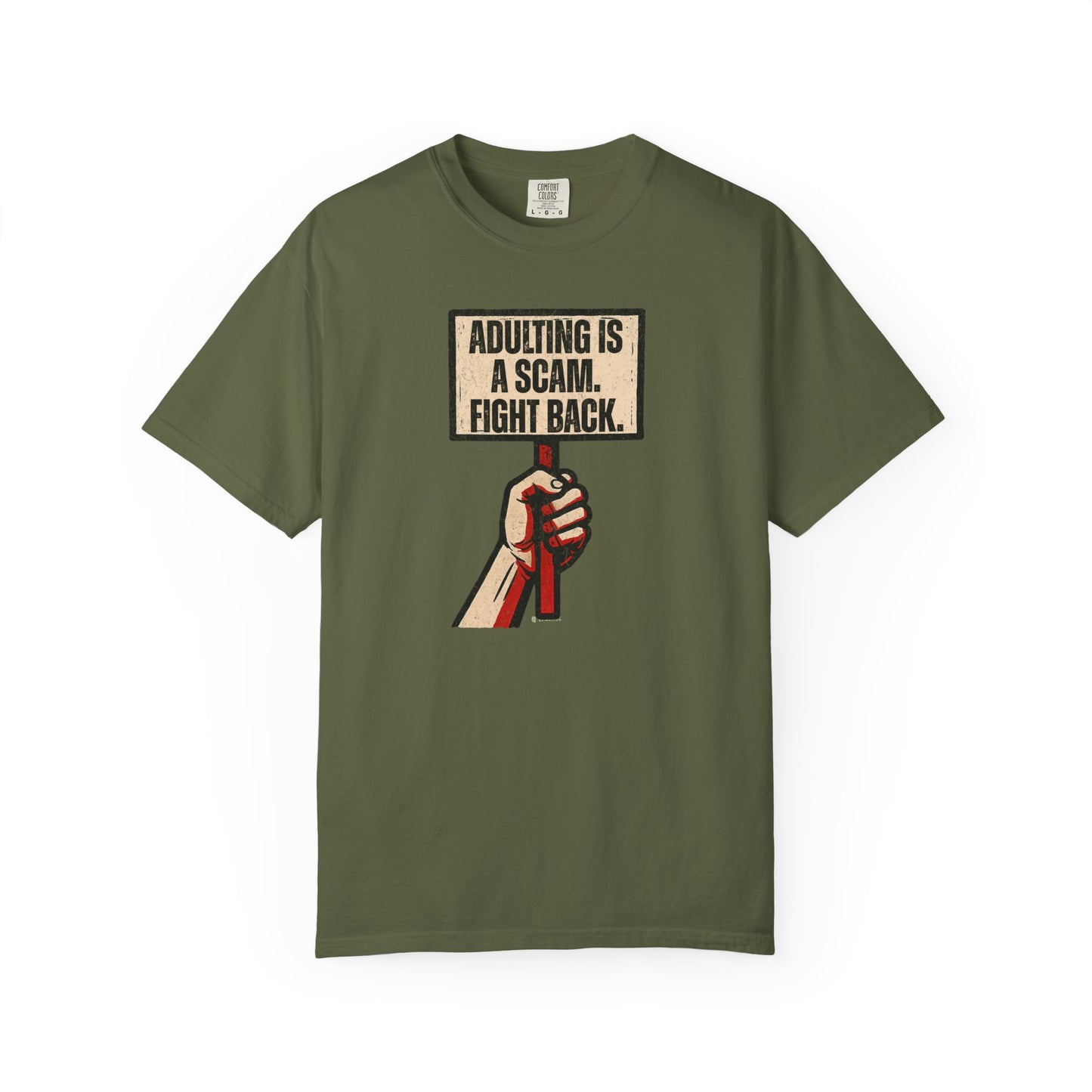 Adulting Is A Scam T-Shirt, Funny Unisex Tee, Gift for Millennials, Casual Wear, Humor Shirt, Relaxed Fit T-Shirt