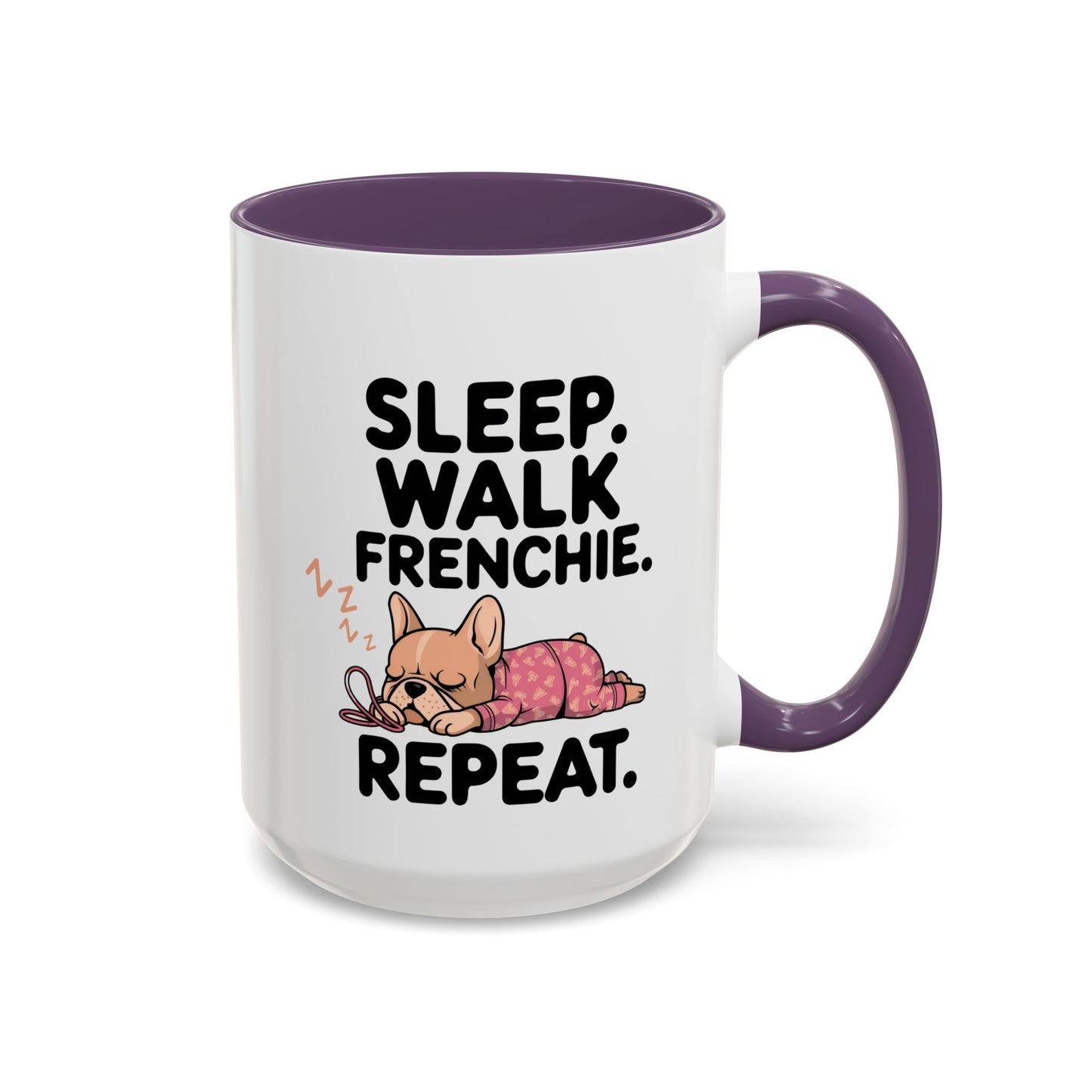 French Bulldog Coffee Mug with Cute Sleepy Design, Dog Lover Gift, Humorous Mug, Pet Owner Essentials, Frenchie Appreciation