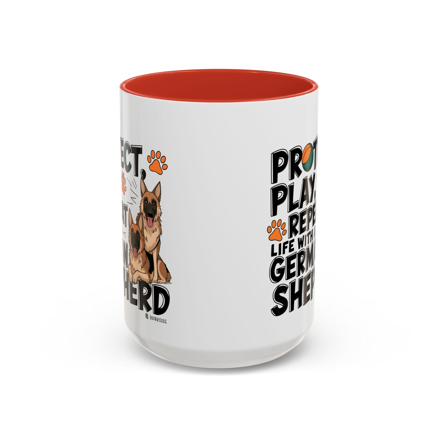 German Shepherd Lover's Accent Coffee Mug - Perfect Gift for Dog Owners, Pet Lovers, Birthdays, Holidays, Home Decor