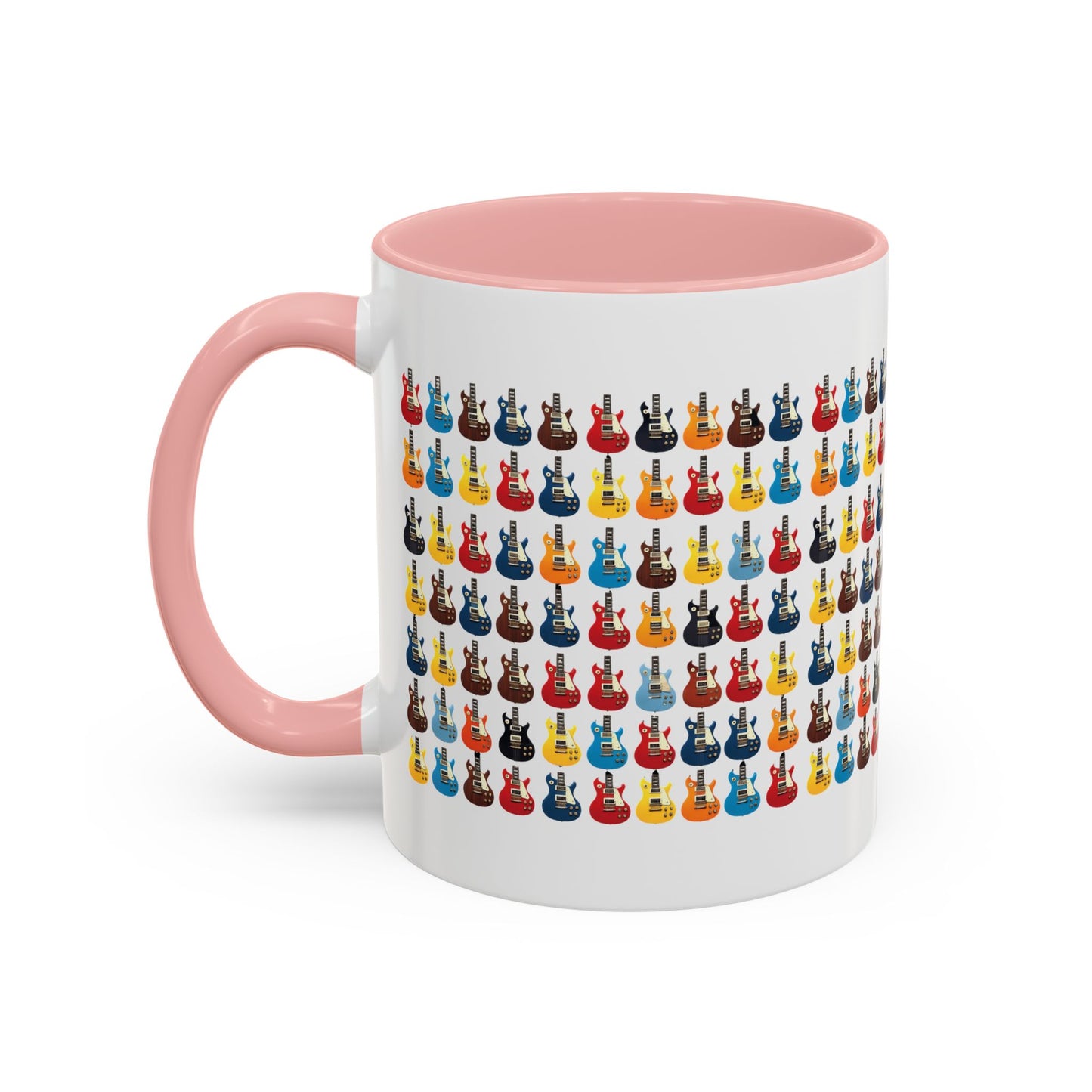 Coffee Mug - Wall of Guitars Design - Music Lover Gift