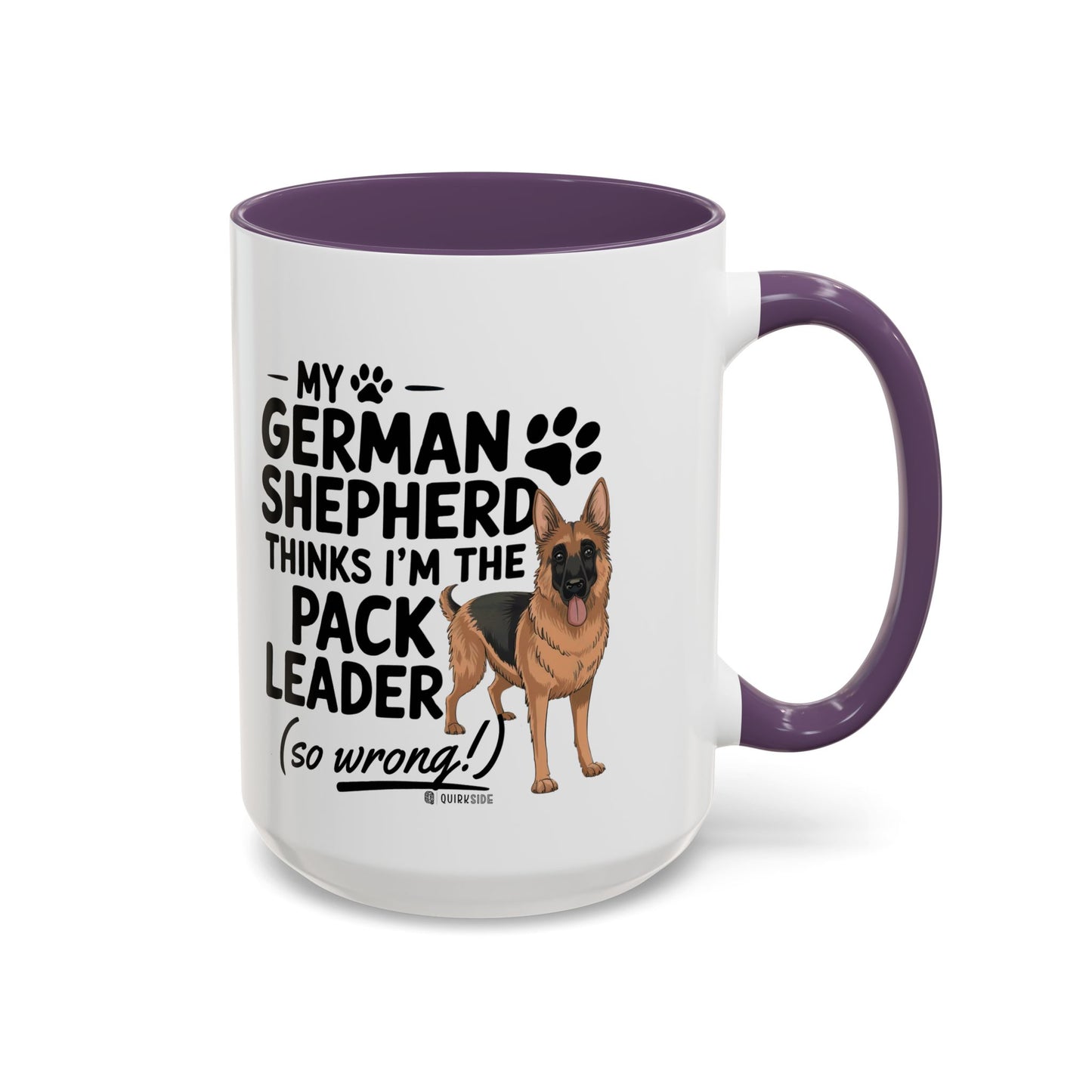 Funny German Shepherd Coffee Mug, Dog Lover Gift, Pet Owner Mug, Pack Leader Humor, 11oz, 15oz