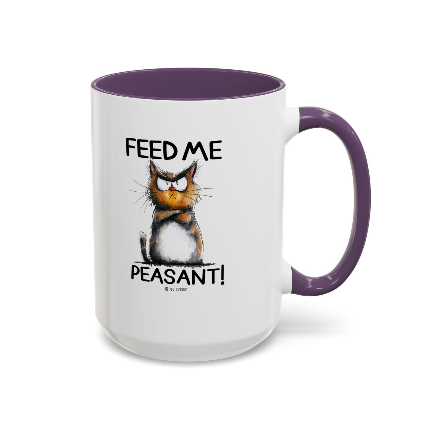 Sassy Cat Accent Coffee Mug | Funny Gift for Cat Lovers | Cute Home Coffee Mug | Unique Cat Mom Present | 11oz & 15oz Available