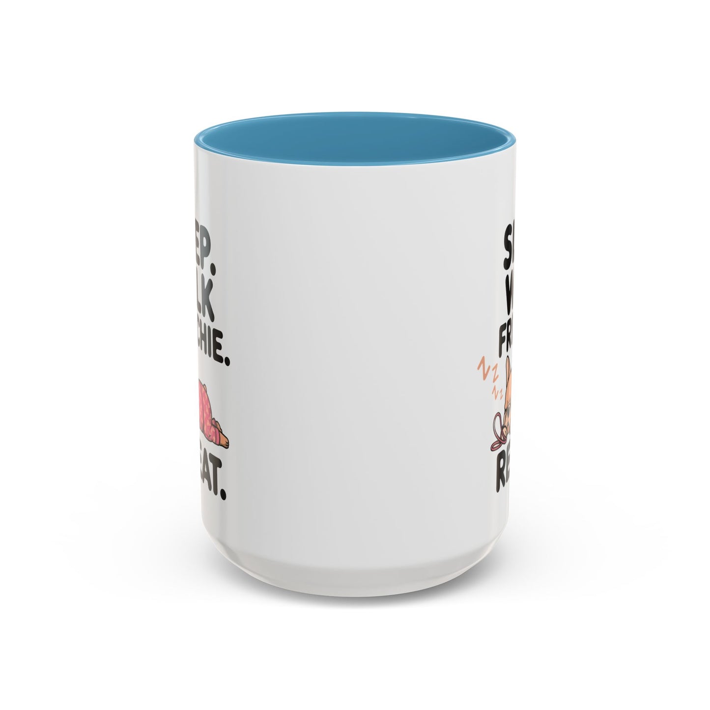 French Bulldog Coffee Mug with Cute Sleepy Design, Dog Lover Gift, Humorous Mug, Pet Owner Essentials, Frenchie Appreciation