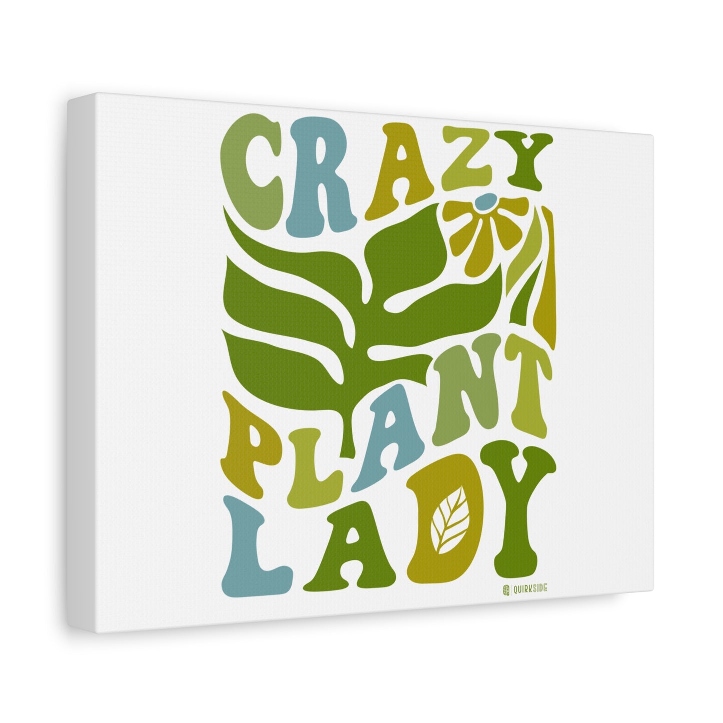 Matte Canvas Art - Crazy Plant Lady Wall Decor, Indoor Plant Lover Gift, Boho Home Accessories, Greenery Wall Art, Housewarming Present