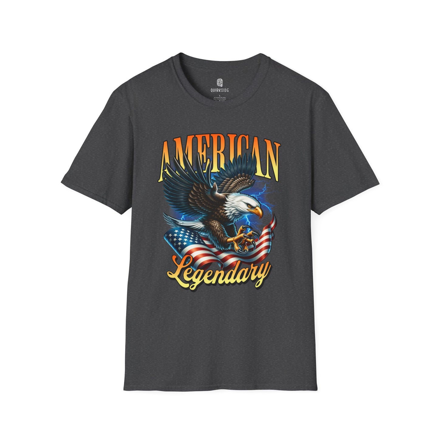 American Bald Eagle Patriotic T-Shirt, Unisex Shirt, American Pride Tee, Independence Day Shirt - Quirkside Creations
