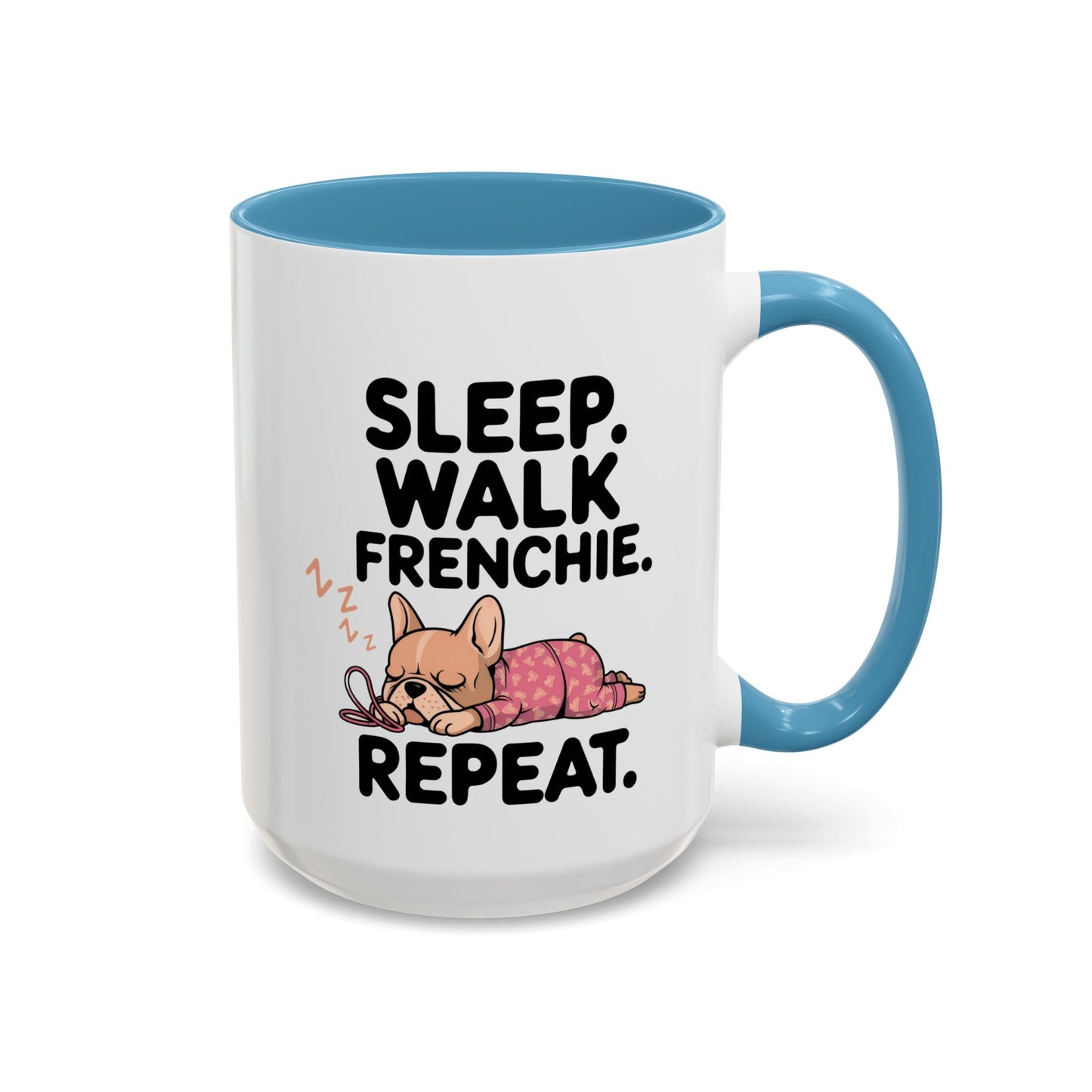 French Bulldog Coffee Mug with Cute Sleepy Design, Dog Lover Gift, Humorous Mug, Pet Owner Essentials, Frenchie Appreciation