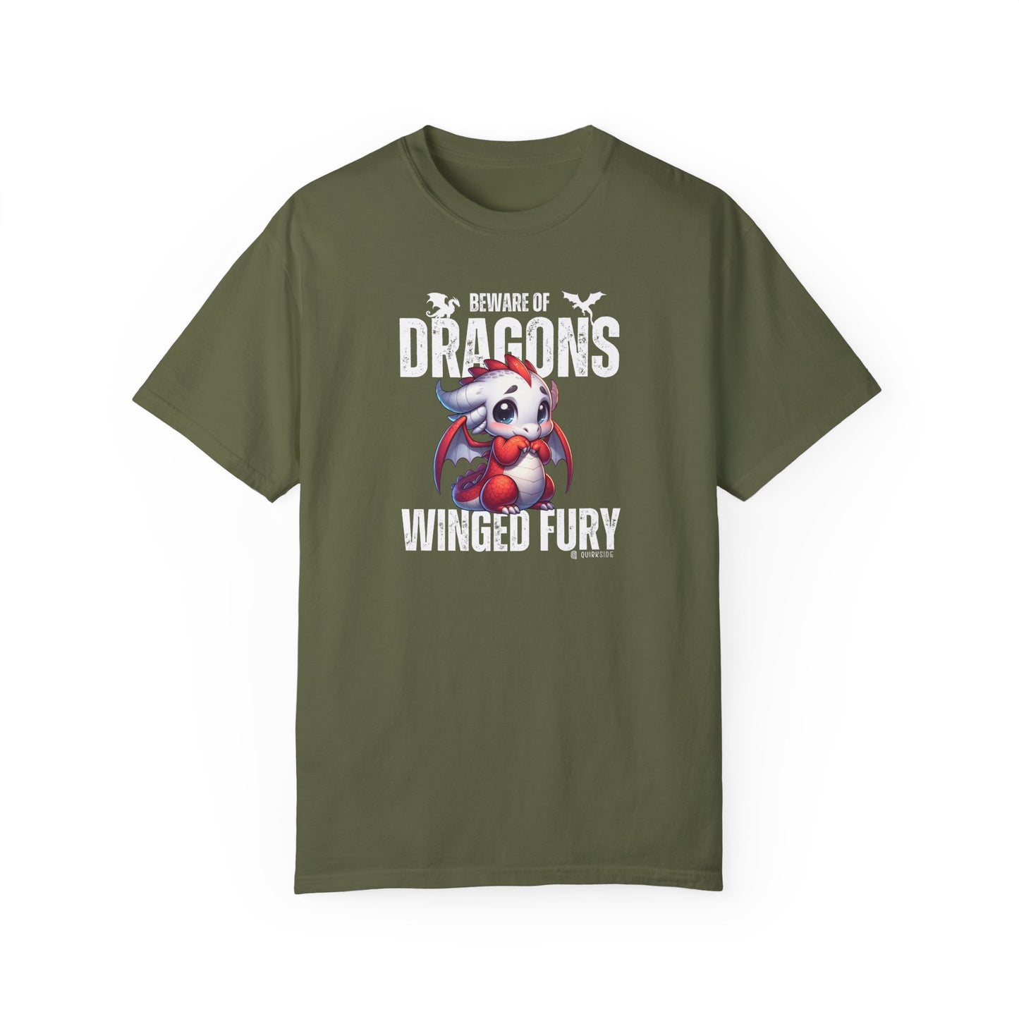 Dragon Lover Unisex T-shirt, Dragon Tee Shirt, Fantasy Graphic Tee, Dragon Art Shirt, Dragon Apparel - Quirkside Creations