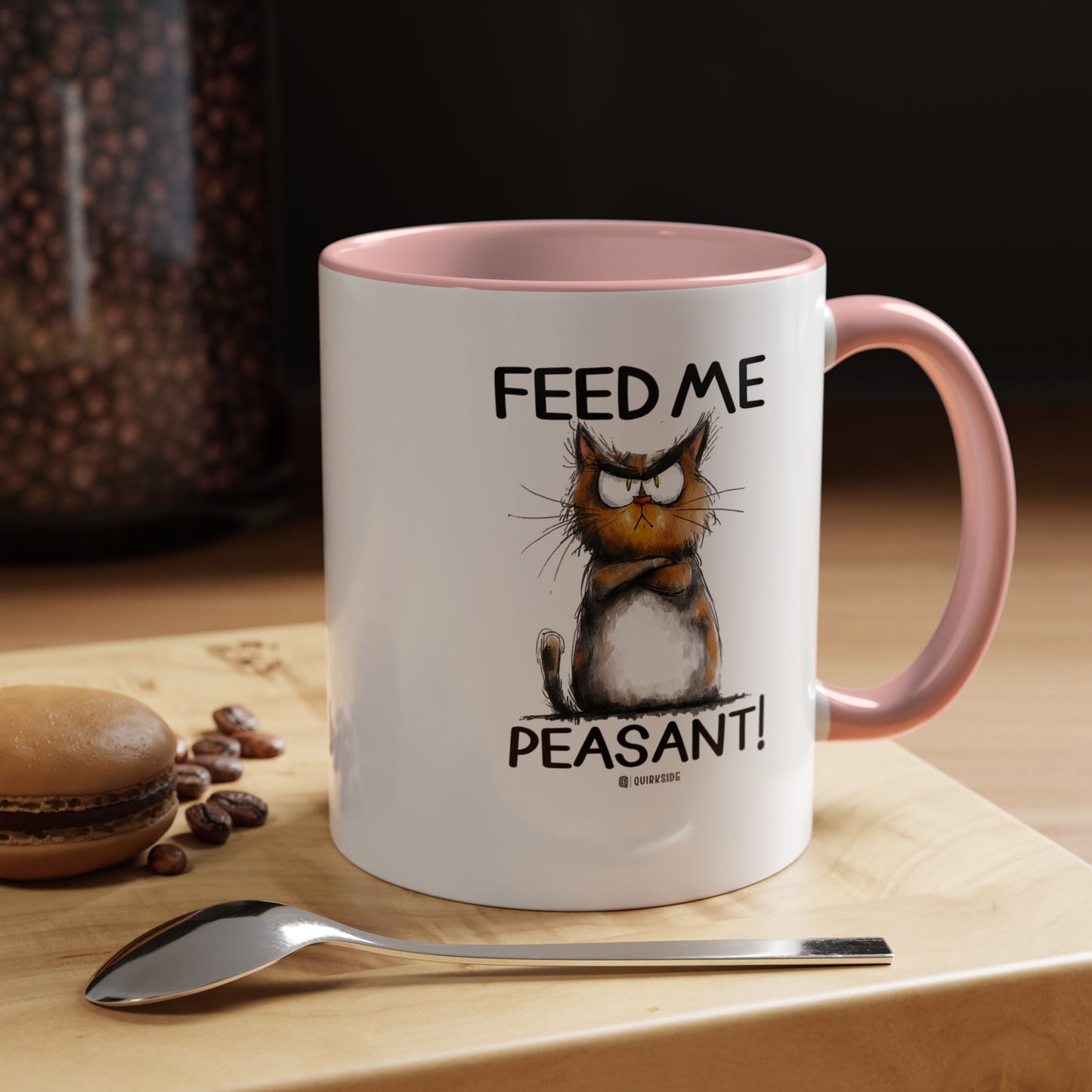 Sassy Cat Accent Coffee Mug | Funny Gift for Cat Lovers | Cute Home Coffee Mug | Unique Cat Mom Present | 11oz & 15oz Available
