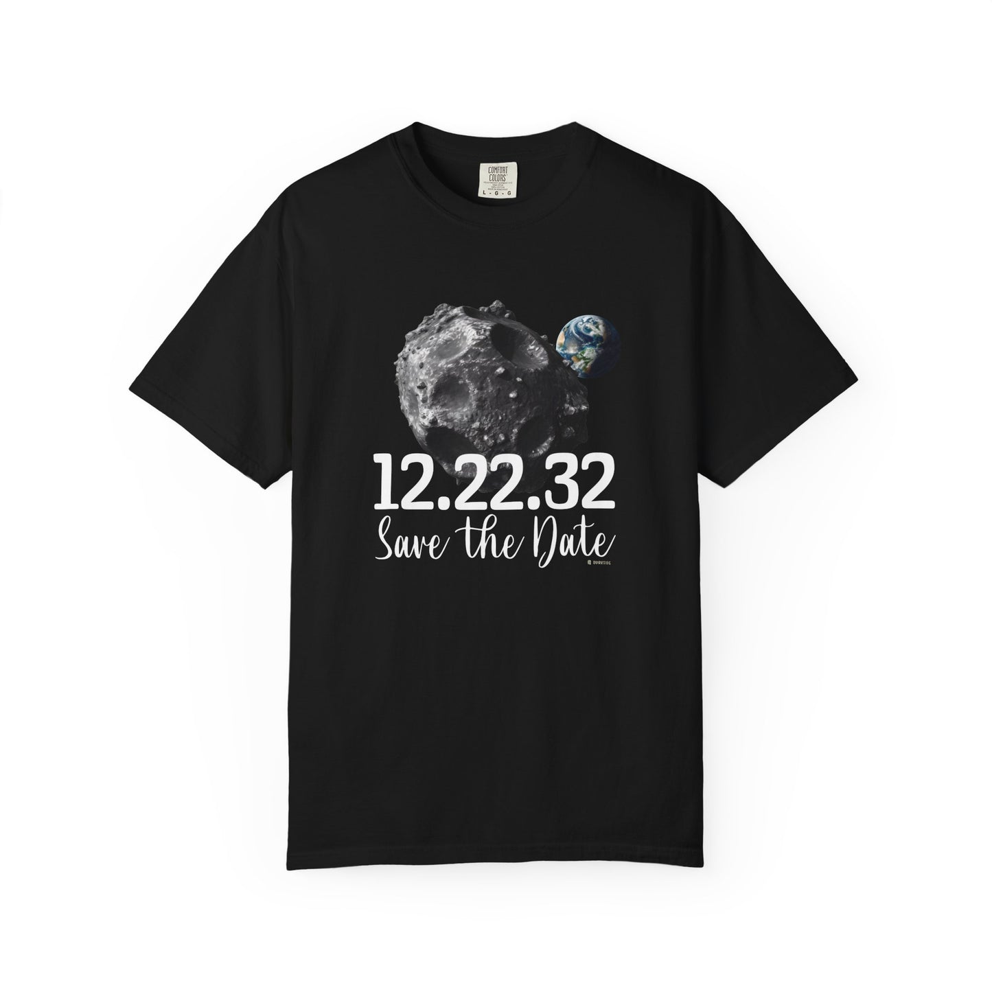 Asteroid Apocalypse Unisex T-shirt, Funny Space Shirt, Quirky Astronomical Tee, Armageddon Top, Unique Astronomy Clothing